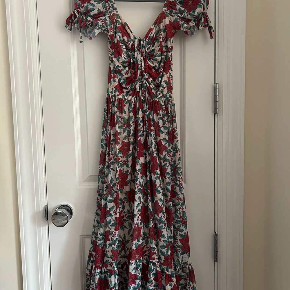 Blackmilk Red and Green Festive Dress